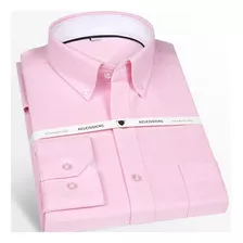 Camisa Masculina De Algodão Oxford Premium Camisa Casual