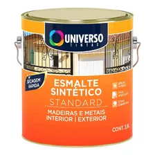 Tinta Esmalte Sintético Preto Brilhante Metal 3,6l