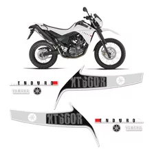 Adesivo Yamaha Xt 660r 2013 Faixa Moto Branca + Emblema Logo