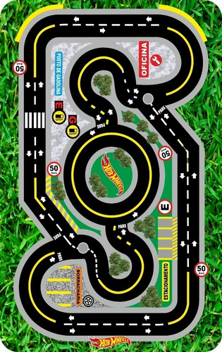 Pista Tapete Hot Wheels Grande Cidade P/ Carrinhos 160cm - Final