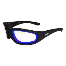 Kickback 24hr Photochromatic Blue Mirror Lens Black Pad...