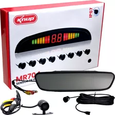 Kit Retrovisor Sensor Preto Estacionamento 8 Pontos Fiesta