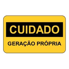 Placa Cuidado Geração Própria Elektro - Tam 25x15 Alumínio