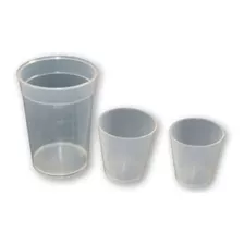 Vaso Plástico Graduado 250, 60 Y 50ml