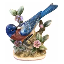 Pájaro De Colección Porcelana Bluebird Japón