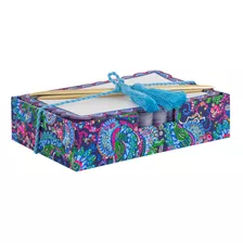 Lilly Pulitzer Bloc De Papel Con Soporte Y Boligrafo De Tint