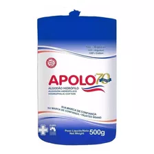 Algodão Apolo 500g Hidrofilo Composto De Fibras 100% Algodão