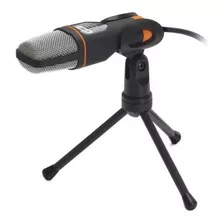 Microfone Condensador Com Tripé Studio Gravação Youtuber