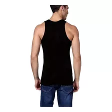 Polera Musculosa Para Hombre De Algodon - Cuello Redondo