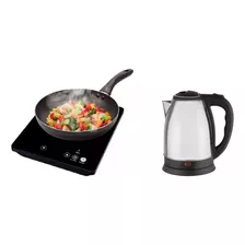 Kit Gourmed Fogão Cooktop Indução E Chaleira Elétrica 220v