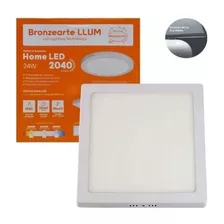 Plafon Led Sobrepor Quadrado 24w Home Led 6500k Llum