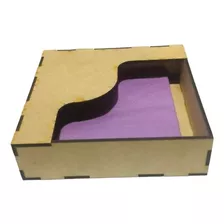 24 Servilleteros Caja Mdf 3mm 15x15x4cm Fiesta, Bautizo.