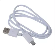 Cabo Usb Para Entrada Micro Usb V8 Branco 1m Branco