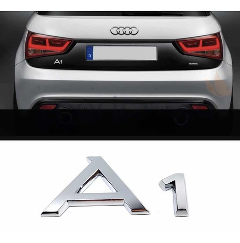 Emblema A1 Audi Cromado Foto 2