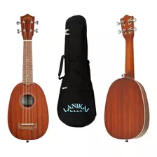 Lanikai Ukulele Ma-p Tamaño Soprano Pineapple Funda Color Acabado Natural