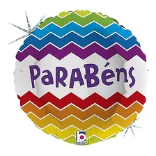 Balão Metalizado Parabéns - Grabo - (45 Cm)