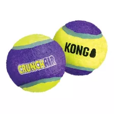 Kong Crunch Air Ball Juguete Pelota Perros Medium - Color Amarillo + Violeta