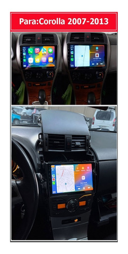 Radio Estereo Android Toyota Corolla 2007-2012 4+32g Carplay Foto 4