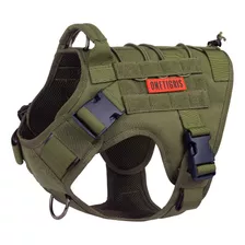 Arnes Tactico Para Perro De Talla S Verde