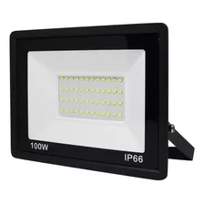 Refletor Led 100w Holofote Prova Dágua Ip66 Branco Frio