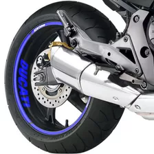 Friso Refletivo Roda Moto Ducati Panigale 1299 S Azul
