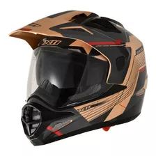 Capacete X11 Crossover Adventure/street Moto Big Trail Areia