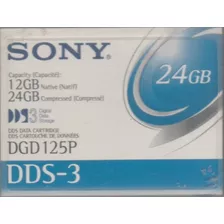 Digital Data Storage Sony 12gb\24gb Dgd 125p Dds-3 Lote Nova