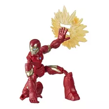 Figura Artic Bend And Flex Marvel Vingadores Homem De Ferro 