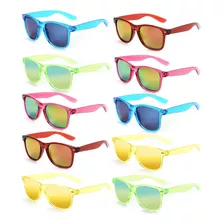 Gafas De Sol Neon Para Fiesta Años 80 Pack 10 Lentes Retro V