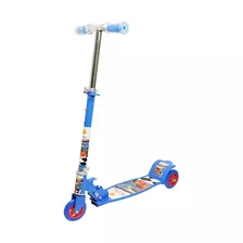 Patinete Radical Top 03 Rodas Corrida Divertida Meninos Azul