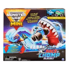 Brinquedo Monster Jam Playset Corrida E Mordida Do Tubarao