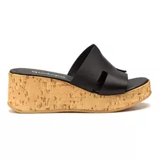 Zuecos De Cuero Negro Mujer Gravagna