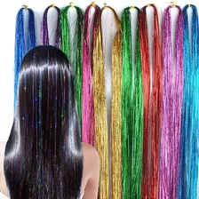 Extensiones Mechones Para El Cabello Brillantes Coloridos