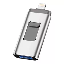 Pendrive Lightning 32gb Compatível Com iPhone E Android Cor Prateado