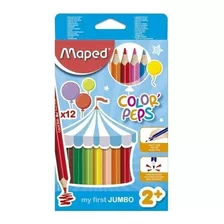 Lapices Jumbo 12 Colores Maped