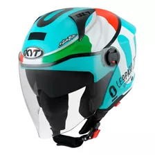 Capacete Kyt D-city Dennis Foggia Leopard Replica L