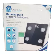 Balanza Control Corporal Bluetooth Negra