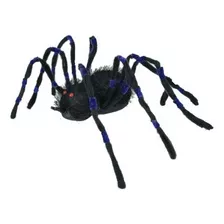 Aranha Decorativa C/ Led Pernas Roxo Halloween