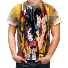 Camisa Personalizada Animes, Dragon Ball One Piece Naruto 3