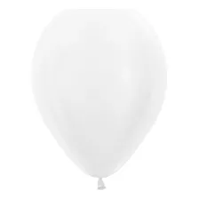 Balão Bexiga Branco 50 Unidades Tamanho 7