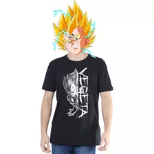 Dragon Ball Z Camiseta Vegeta Maligno 100% Algodão Promoção