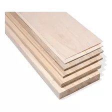 Plancha 7,6x91,5cm Madera Balsa 10mm Aeromodelismo