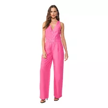 Macacão Linho Colcci Comfort Shape Ou24 Rosa Feminino