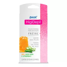  Daxx Folhas Para Depilação Facial Higi Depil 10 Pares