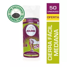 Bolsas Asurin Cierra Fácil Familiar 50x65 Mediana X50 Unids