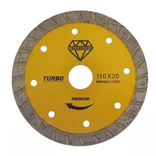 10x Disco De Corte Serra Mármore Diamantado Turbo Gold 110mm