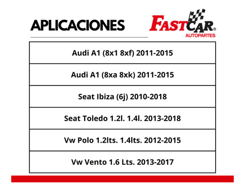 2 Amortiguadores Delanteros Audi A1 8xa 8xk 20112015 Foto 3