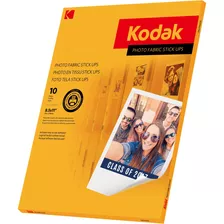 Papel Adesivo Kodak Foto Tecido Stick Ups A4 10 Folhas