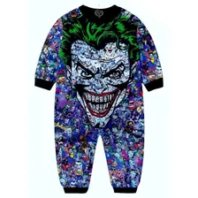 Macacão Pijama Do Coringa Infantil Joker 