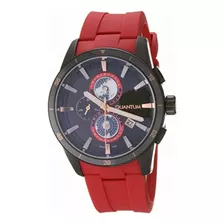 Reloj Quantum Adg991.668 Para Caballero Color Rojo